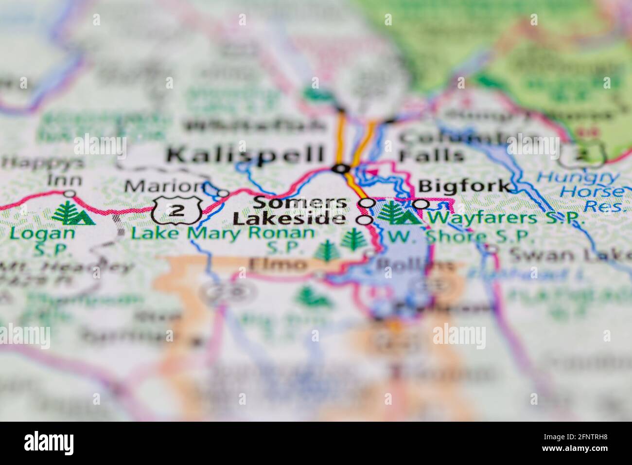 Map of somers montana hires stock photography and images Alamy