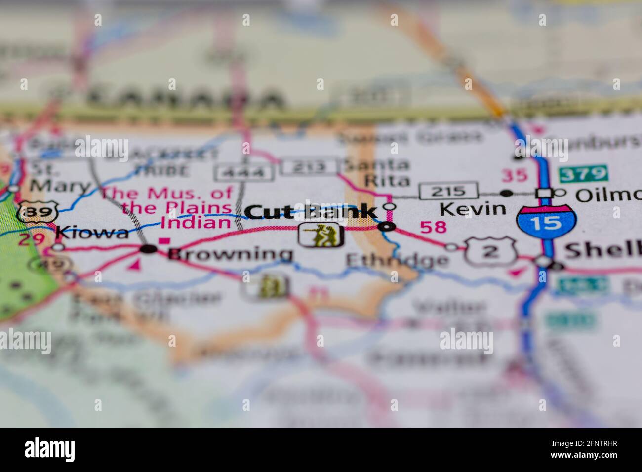 Cut bank montana on a map hires stock photography and images Alamy