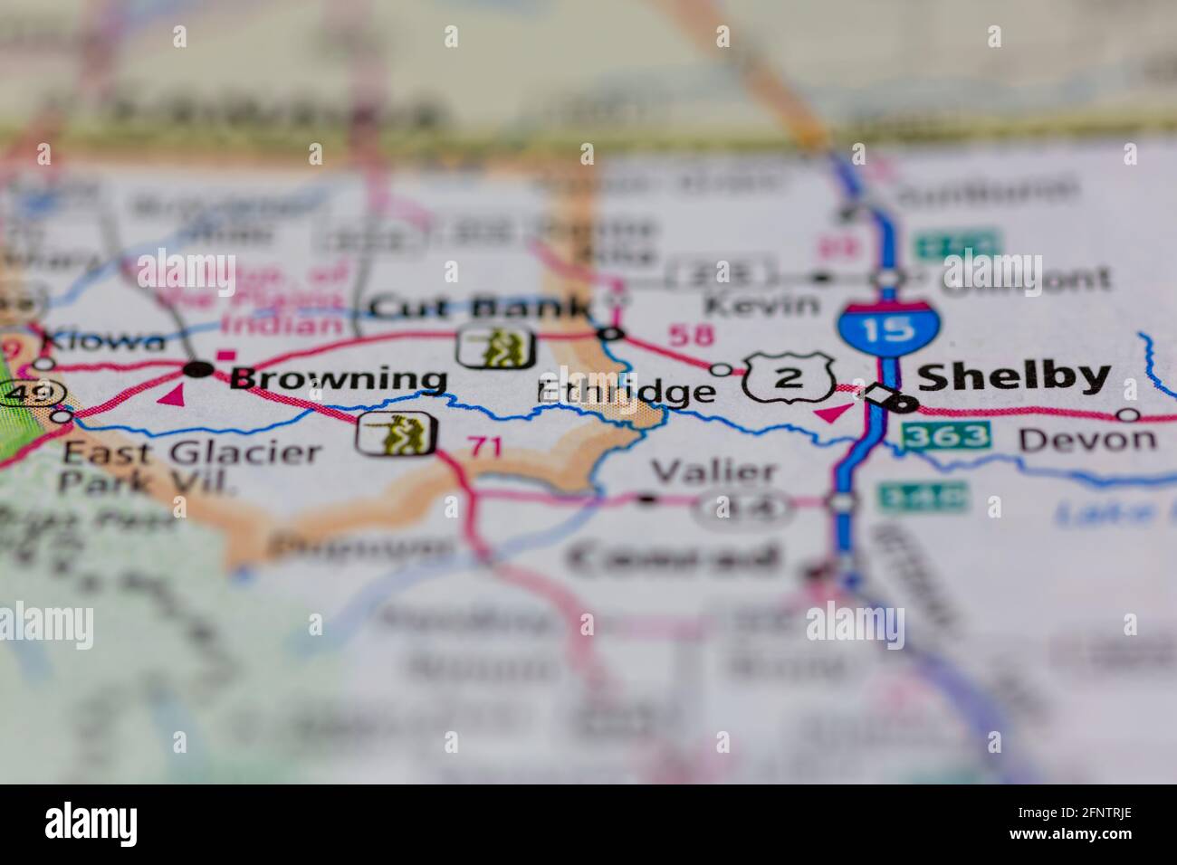 Map of etheridge montana hi-res stock photography and images - Alamy