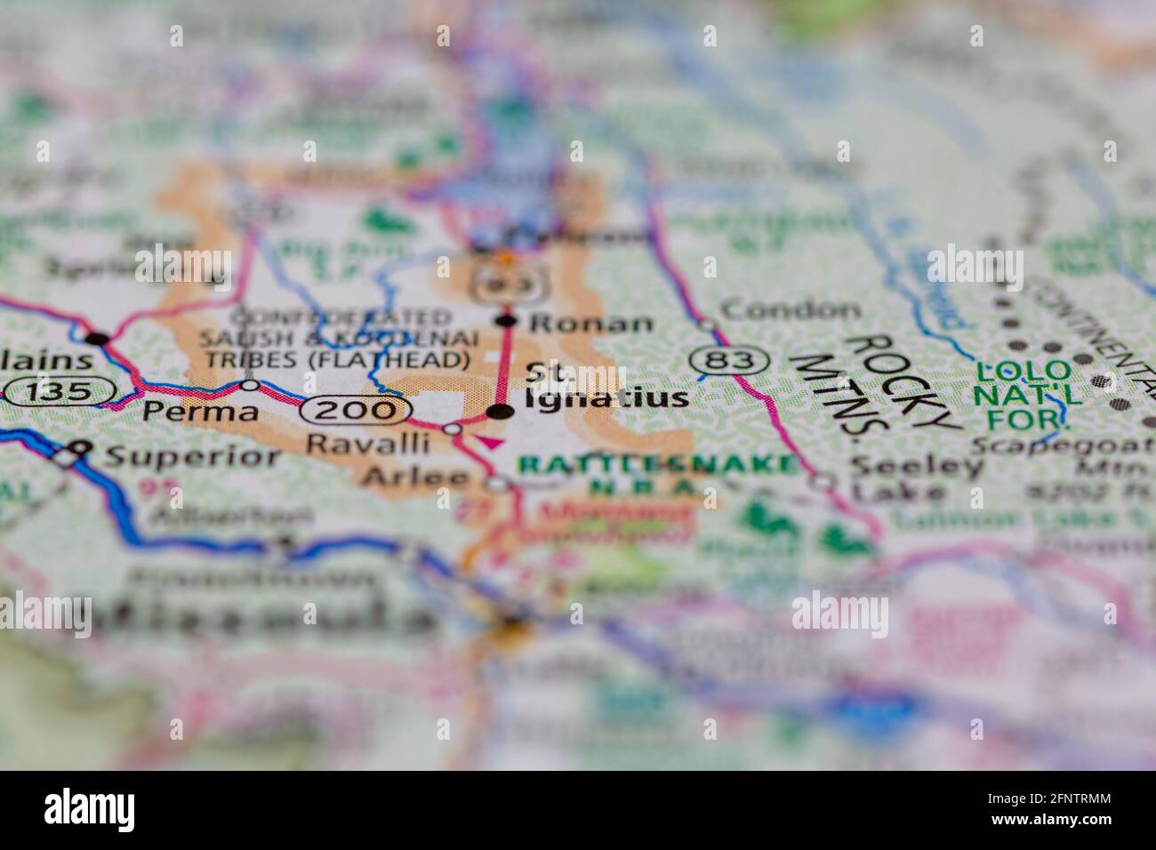 St Ignatius Montana Map St Ignatius Montana Usa Shown On A Geography Map Or Road Map Stock Photo -  Alamy