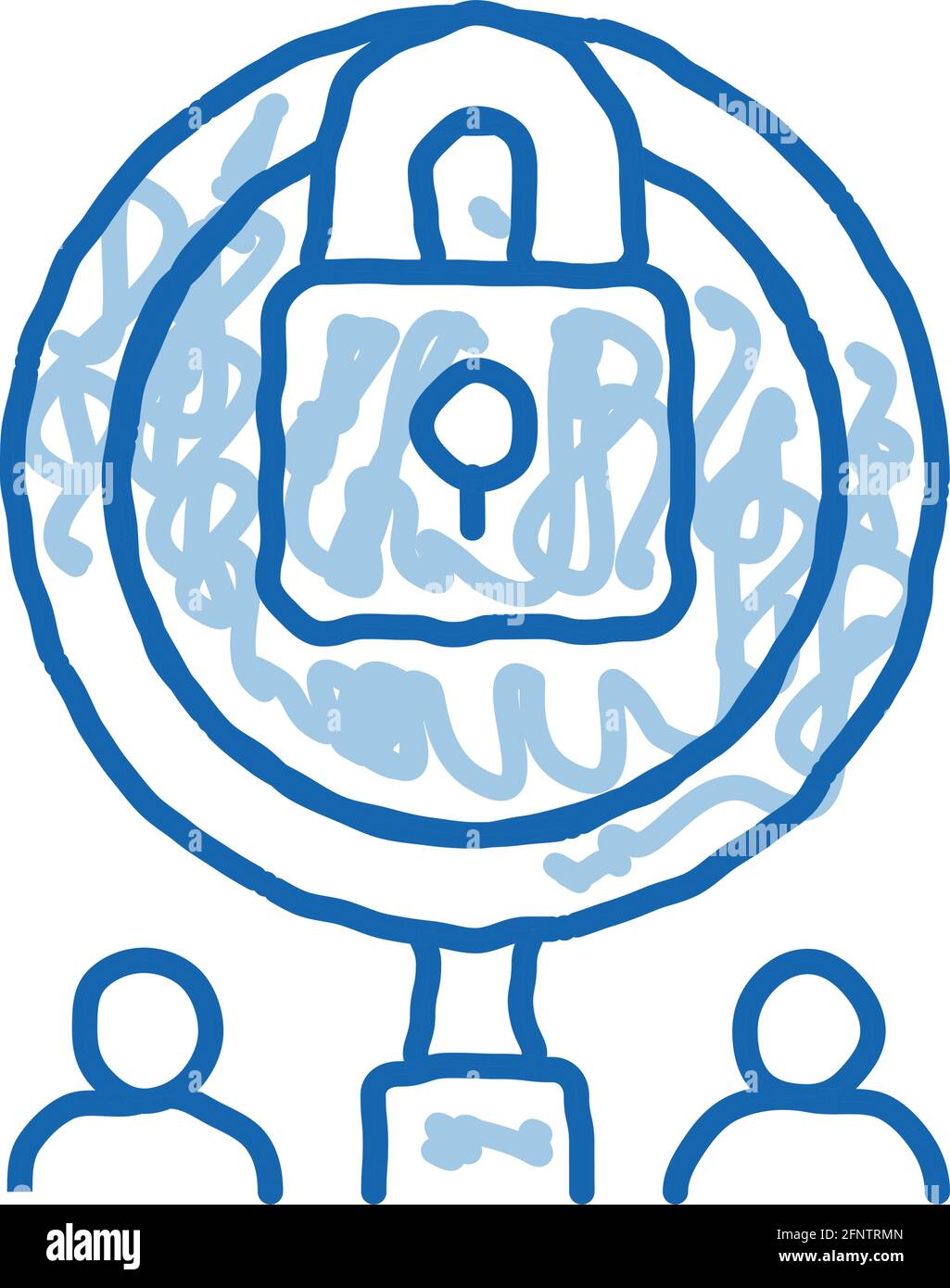 closure of knowledge for research doodle icon hand drawn illustration ...