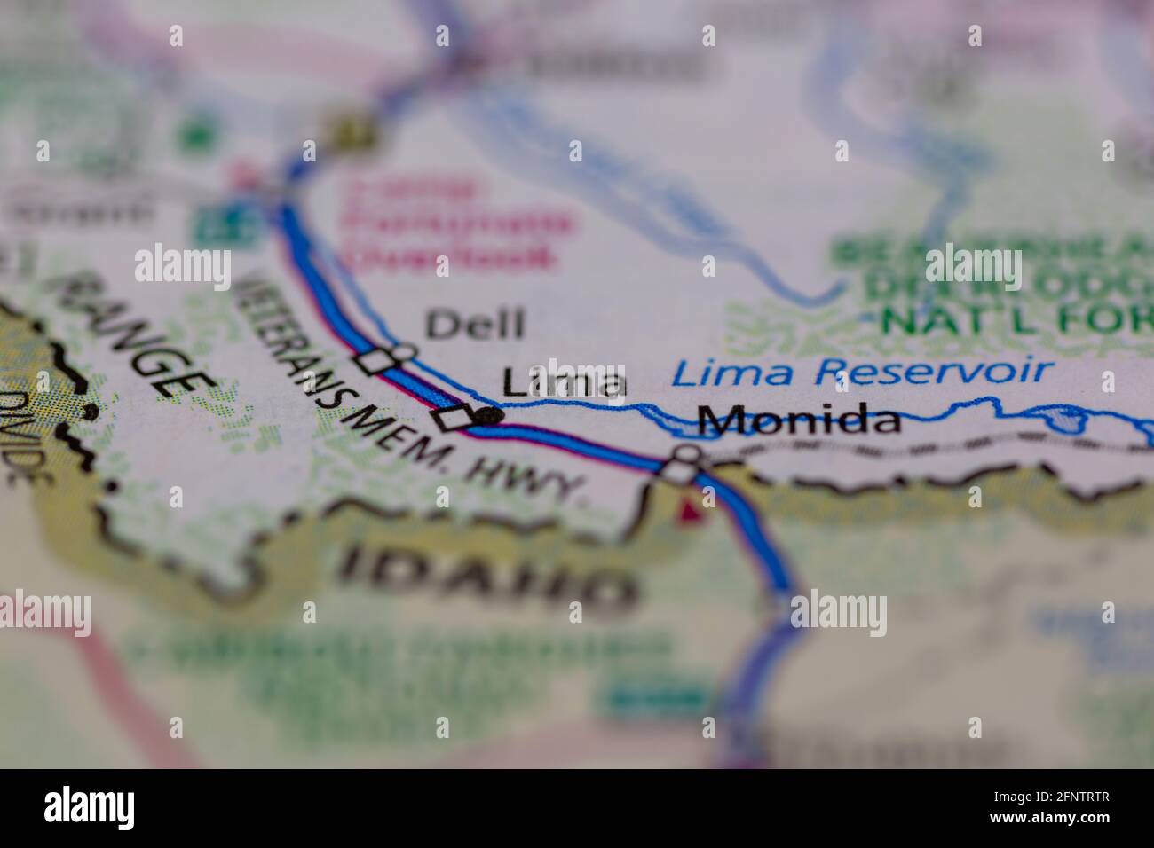Lima montana map hires stock photography and images Alamy