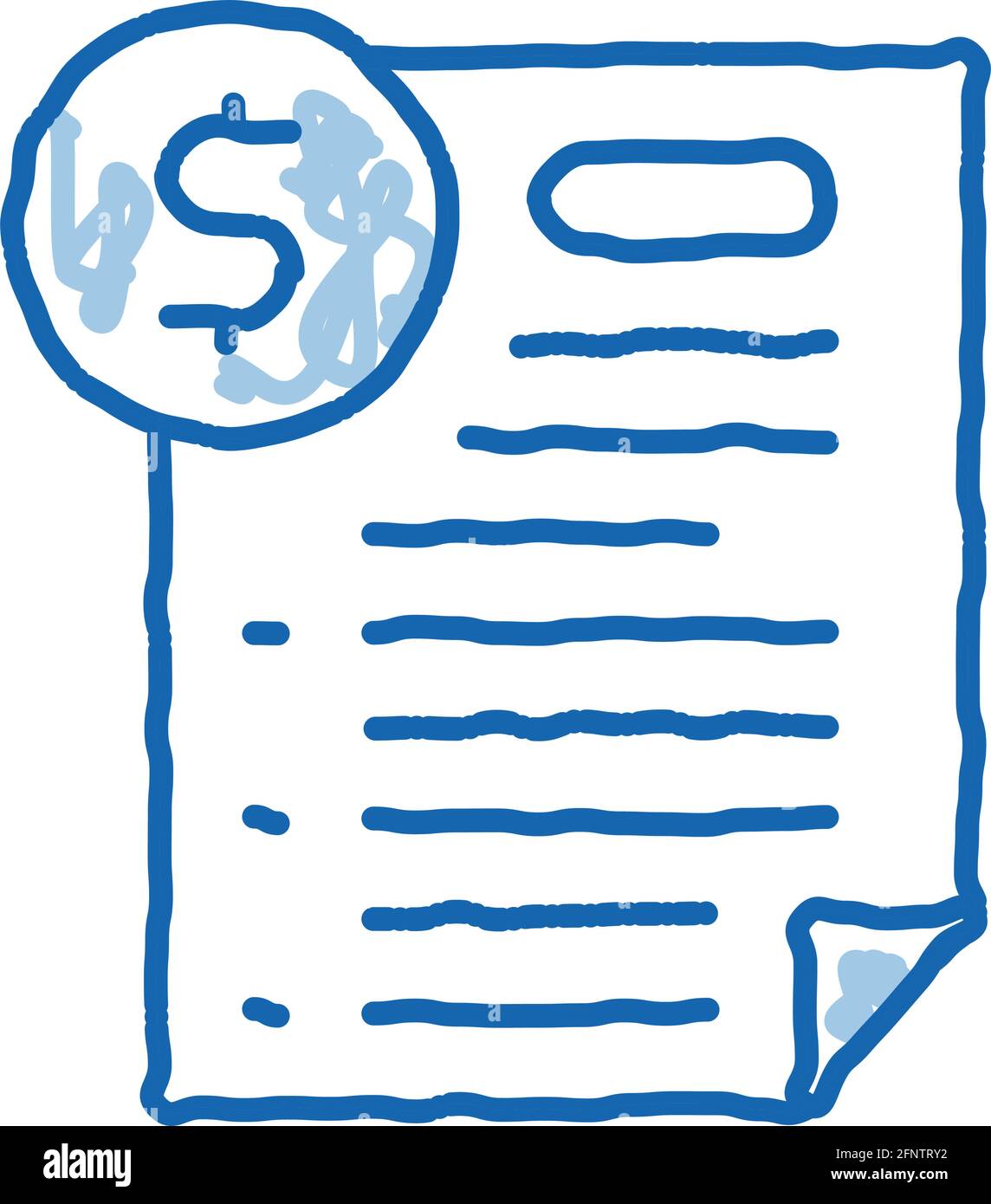 monetary agreement doodle icon hand drawn illustration Stock Vector ...