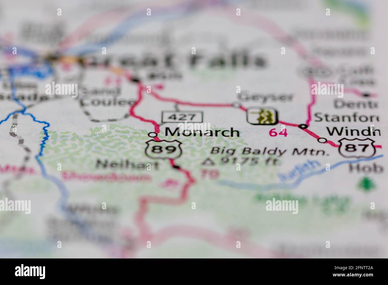 Monarch montana map hires stock photography and images Alamy