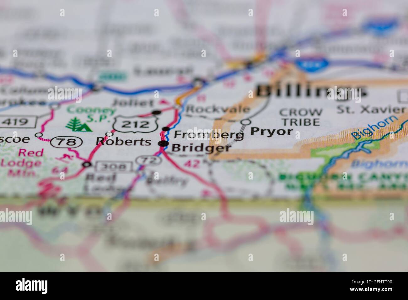 Fromberg montana map hires stock photography and images Alamy