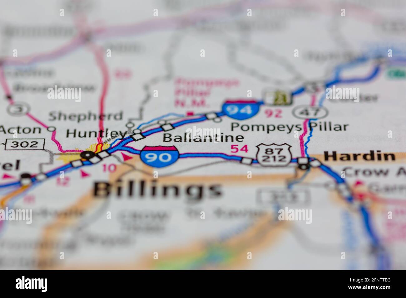 Ballantine montana map hires stock photography and images Alamy