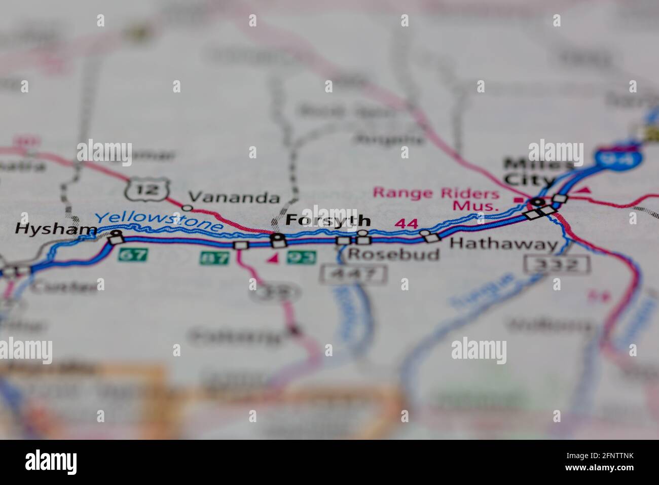 Forsyth montana map hires stock photography and images Alamy