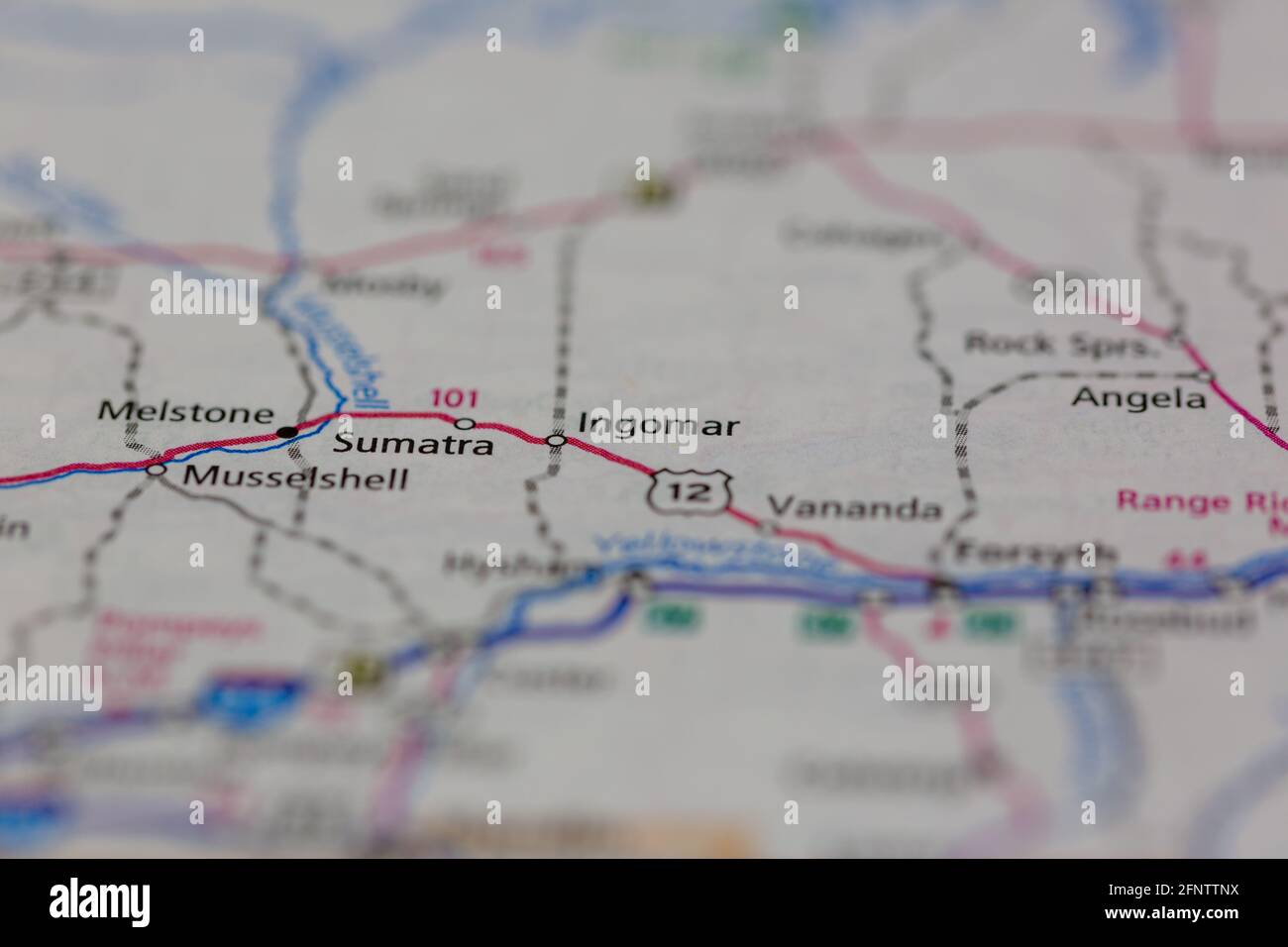 Ingomar on a map hires stock photography and images Alamy