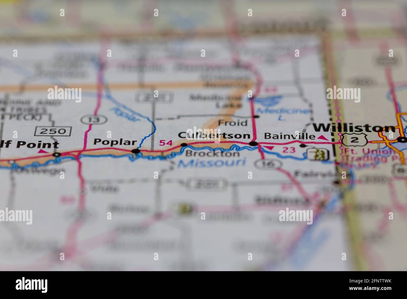 Culbertson montana map hires stock photography and images Alamy