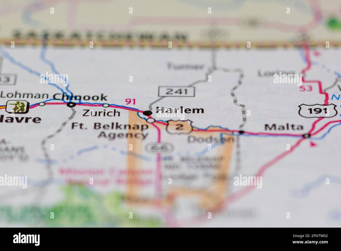 Harlem montana map hires stock photography and images Alamy