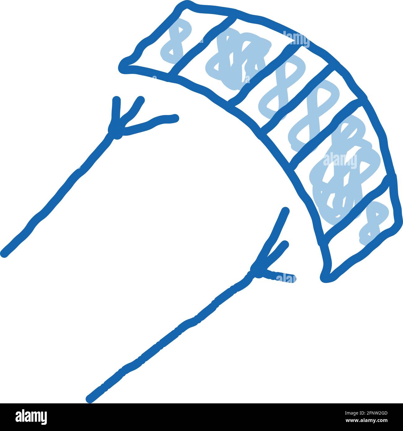 kind of kite doodle icon hand drawn illustration Stock Vector Image ...
