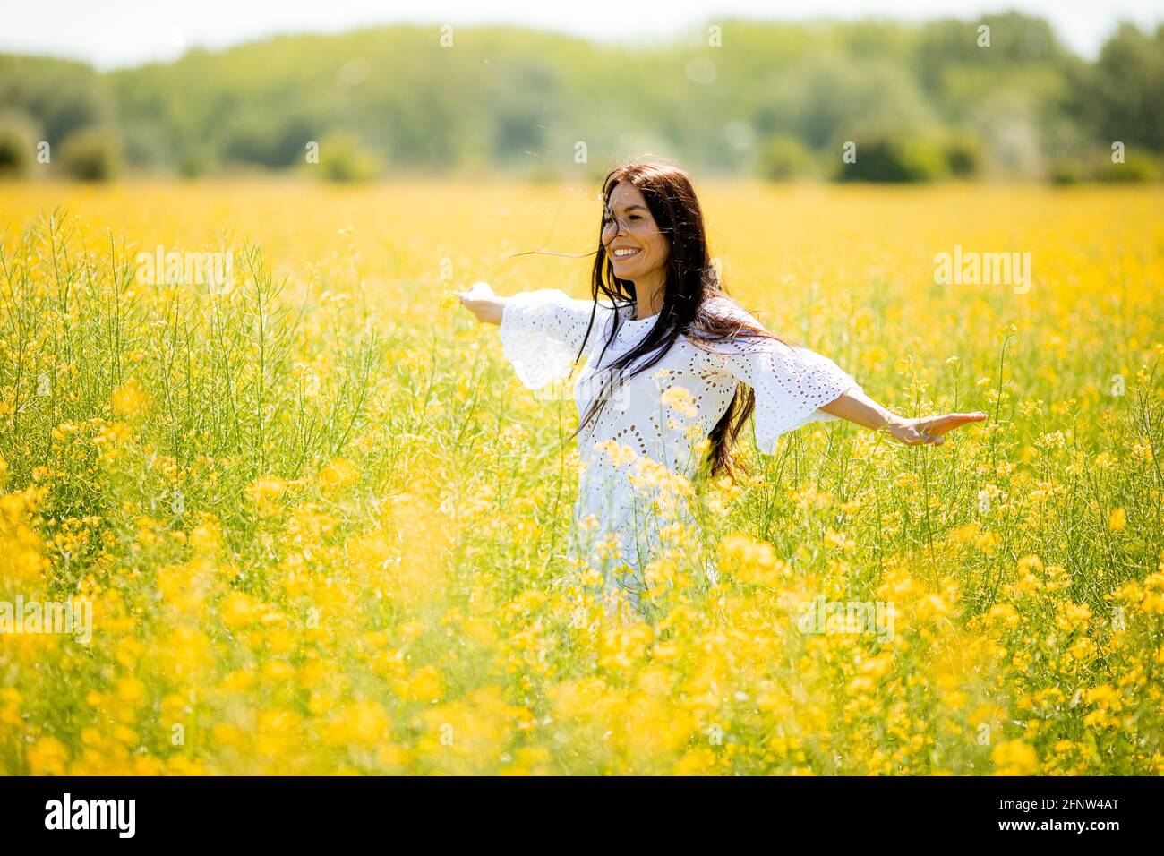 Spring sunshine young woman hi-res stock photography and images - Alamy