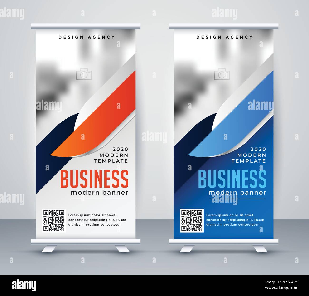 modern business roll up banner design template Stock Vector Image & Art -  Alamy
