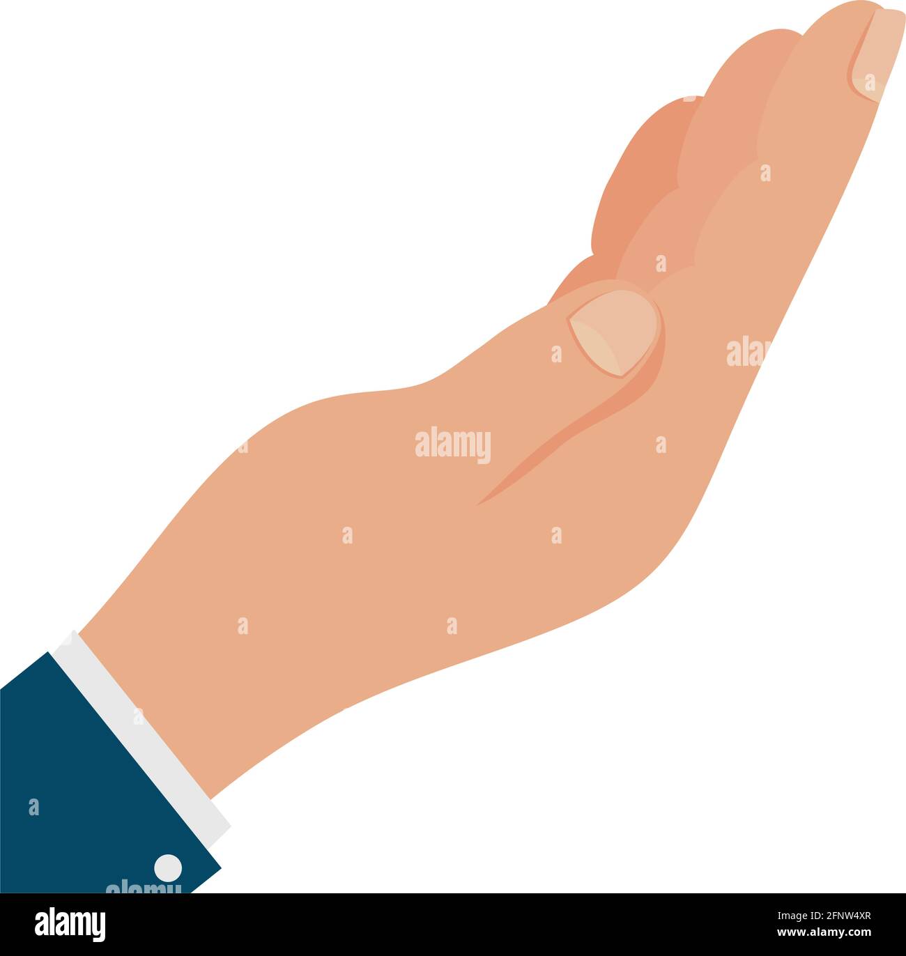 business hand receiving isolated icon Stock Vector Image & Art - Alamy