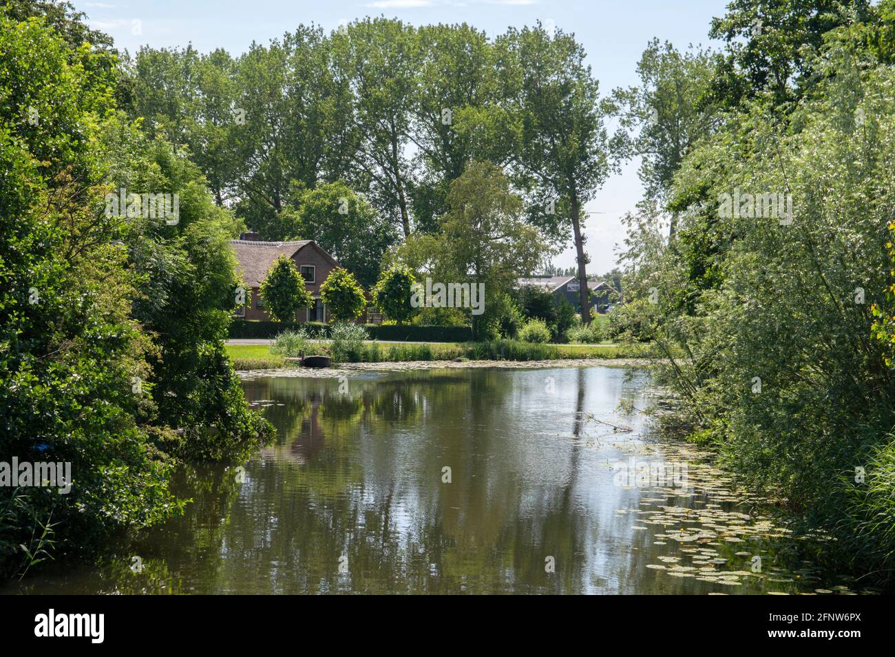 Farm Along The Gein River At Abcoude The Netherlands 17-6-2020 Stock ...