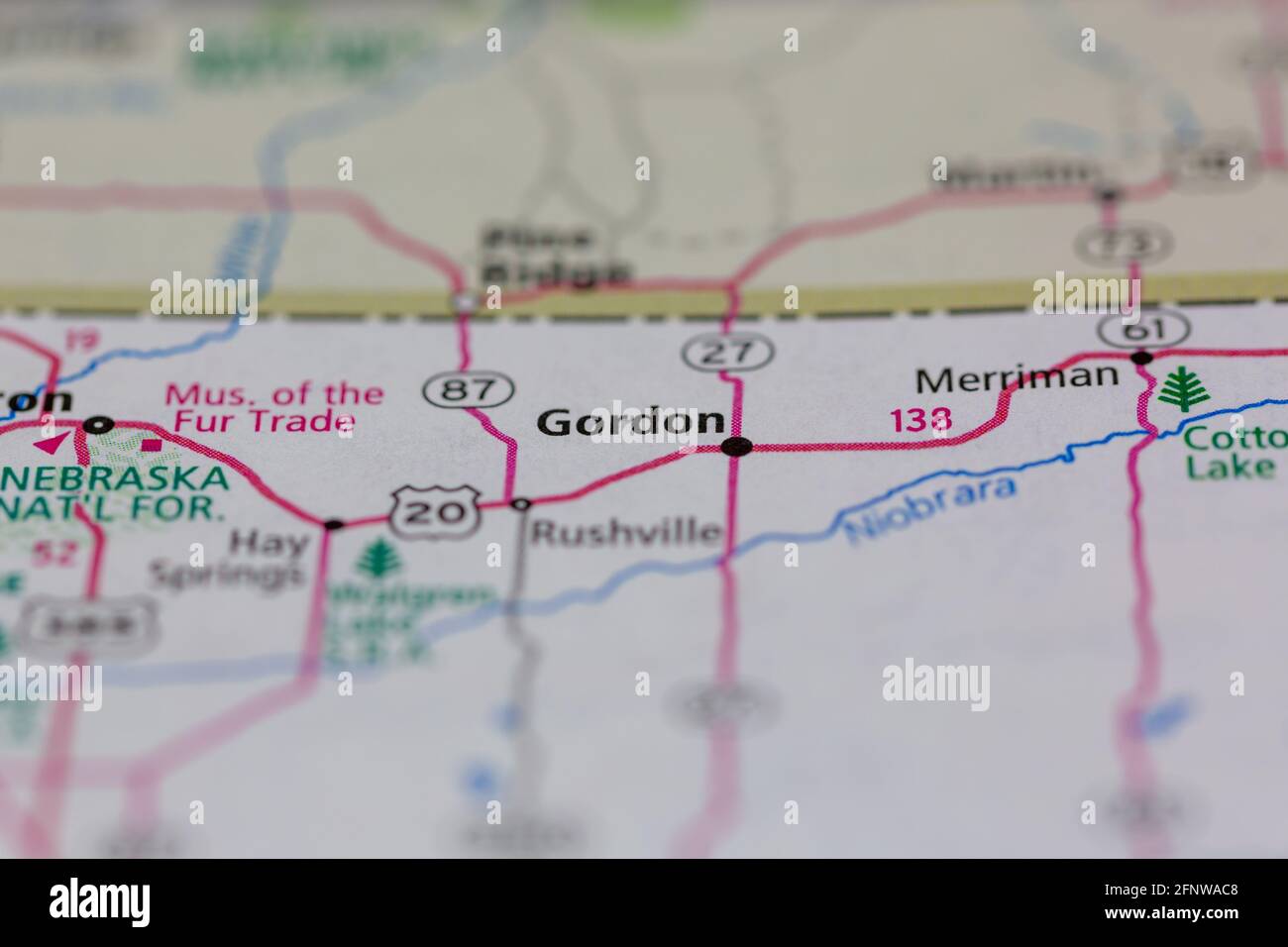 Gordon on a map hires stock photography and images Alamy