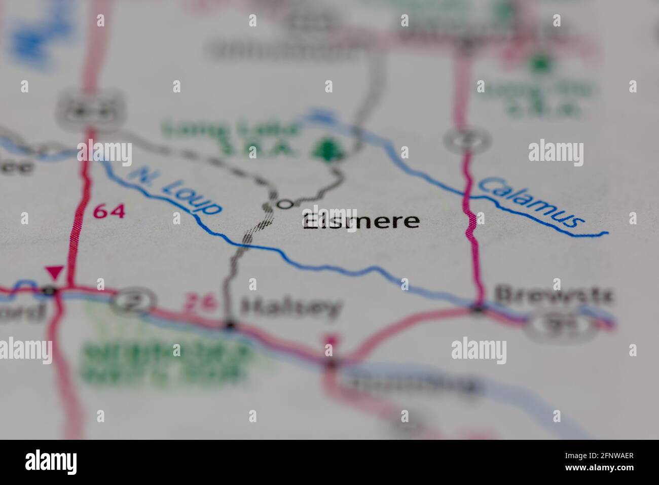 Elsmere map hires stock photography and images Alamy