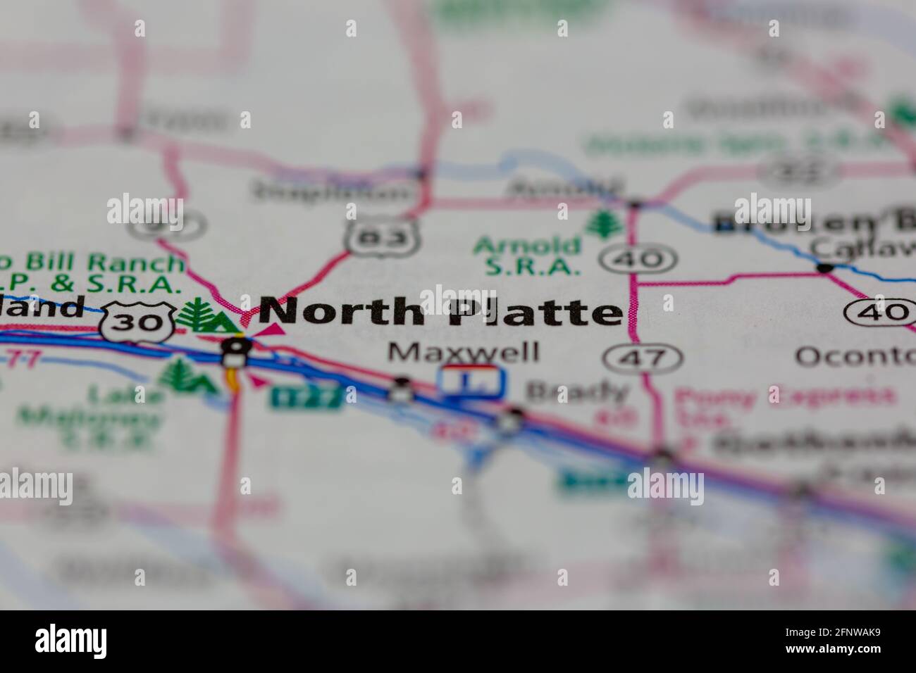 Map of north platte hires stock photography and images Alamy