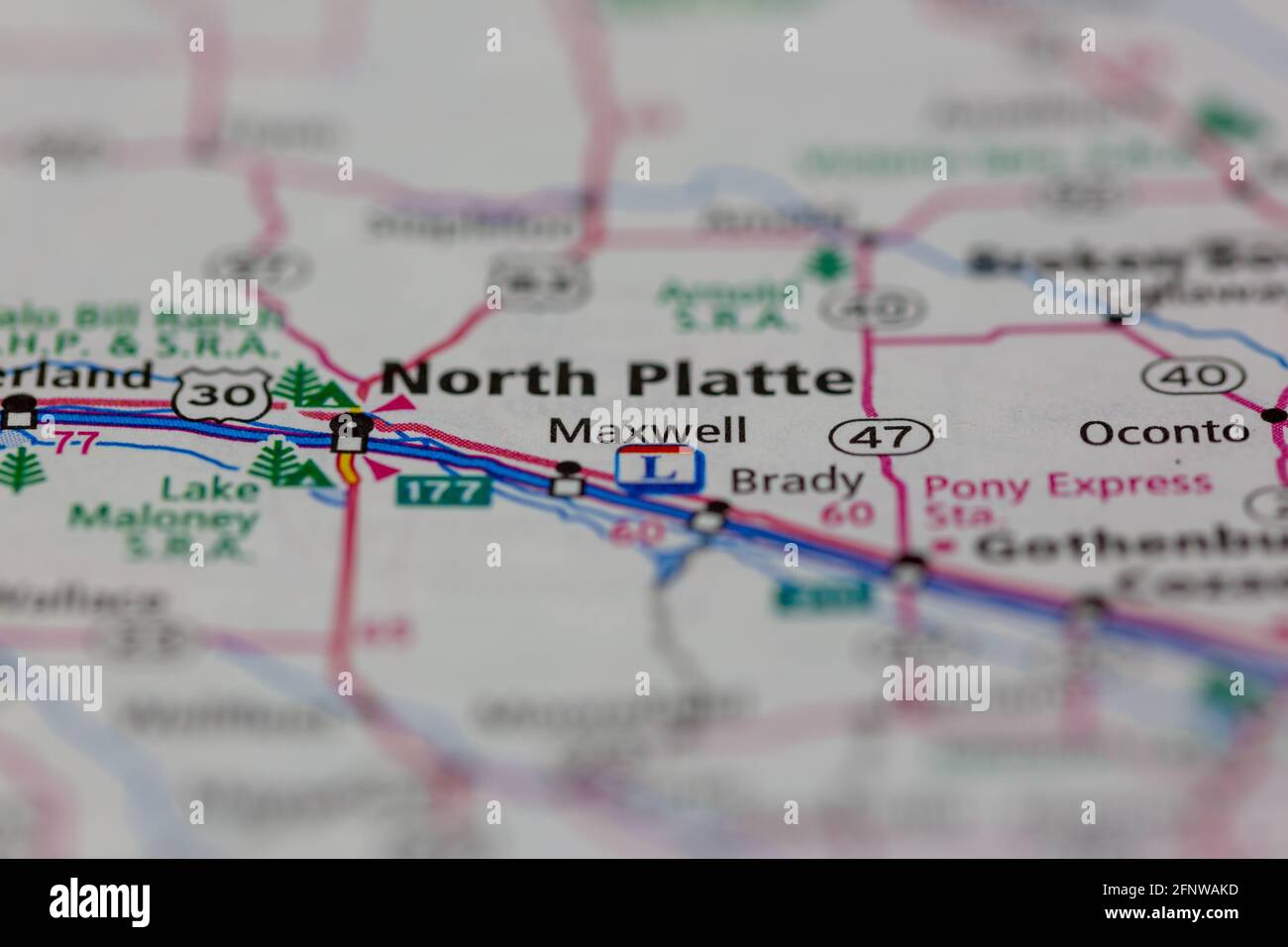 Map of maxwell nebraska hires stock photography and images Alamy