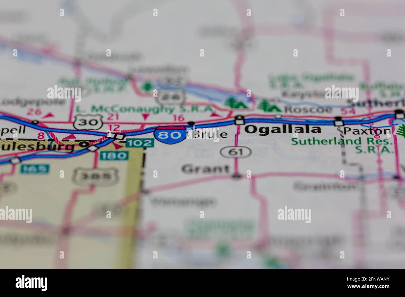 Brule nebraska map hires stock photography and images Alamy