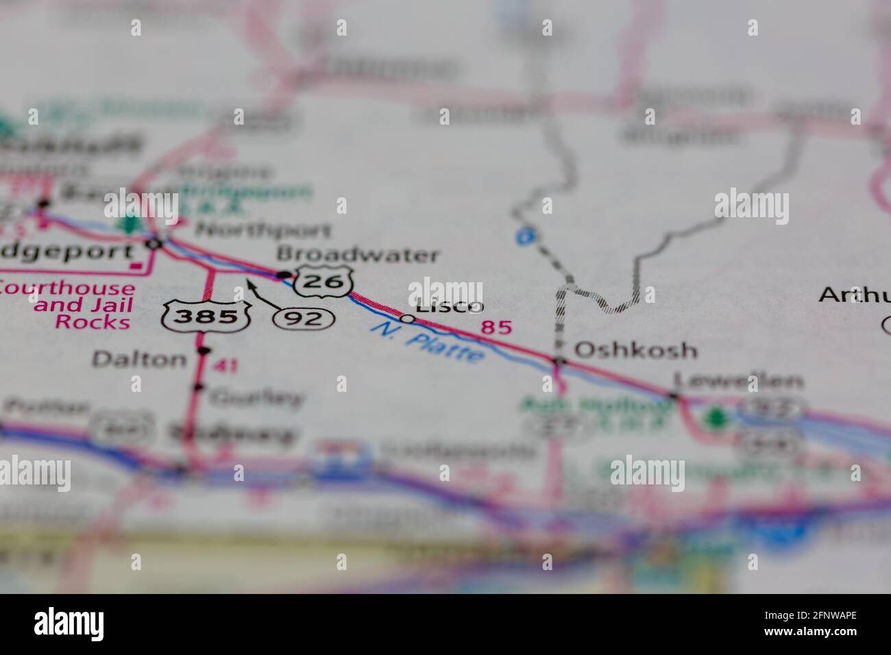 Map of lisco nebraska hires stock photography and images Alamy