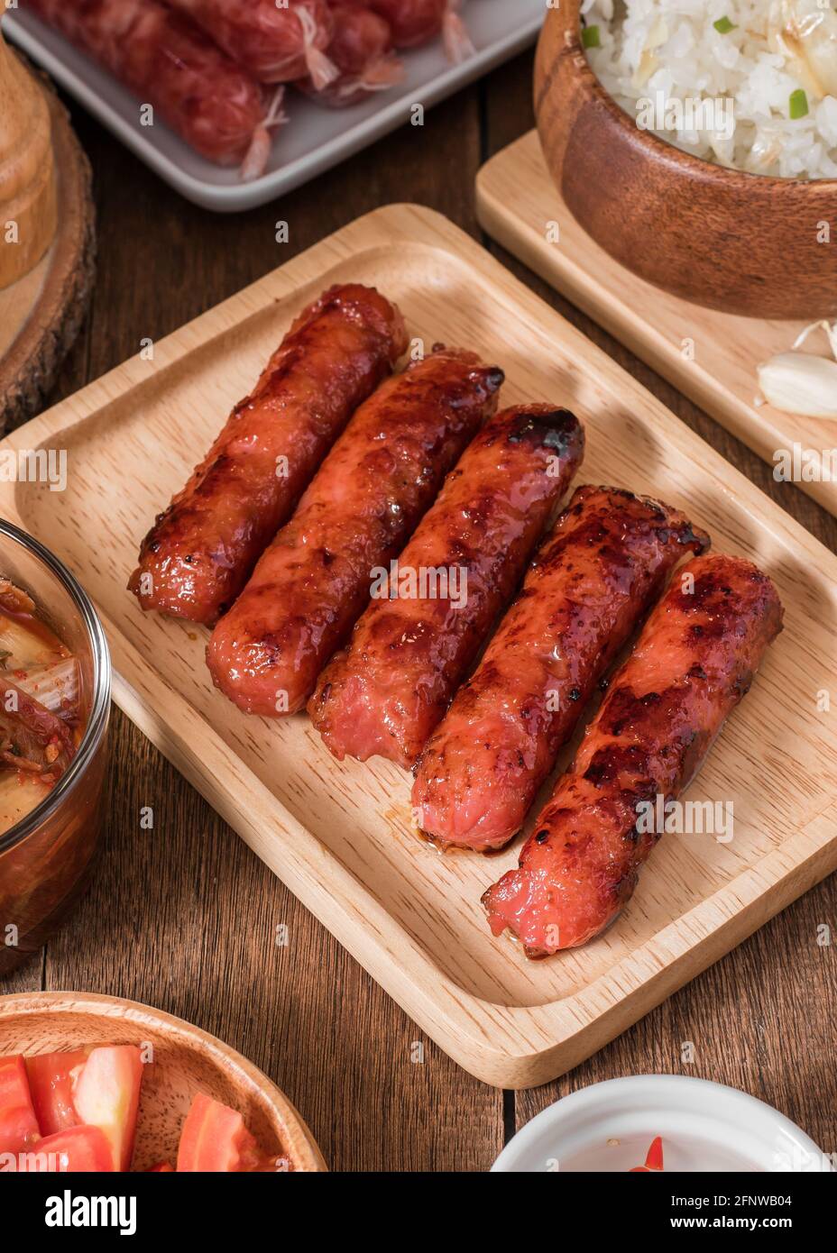 Filipino sausage skinless longganisa Stock Photo Alamy