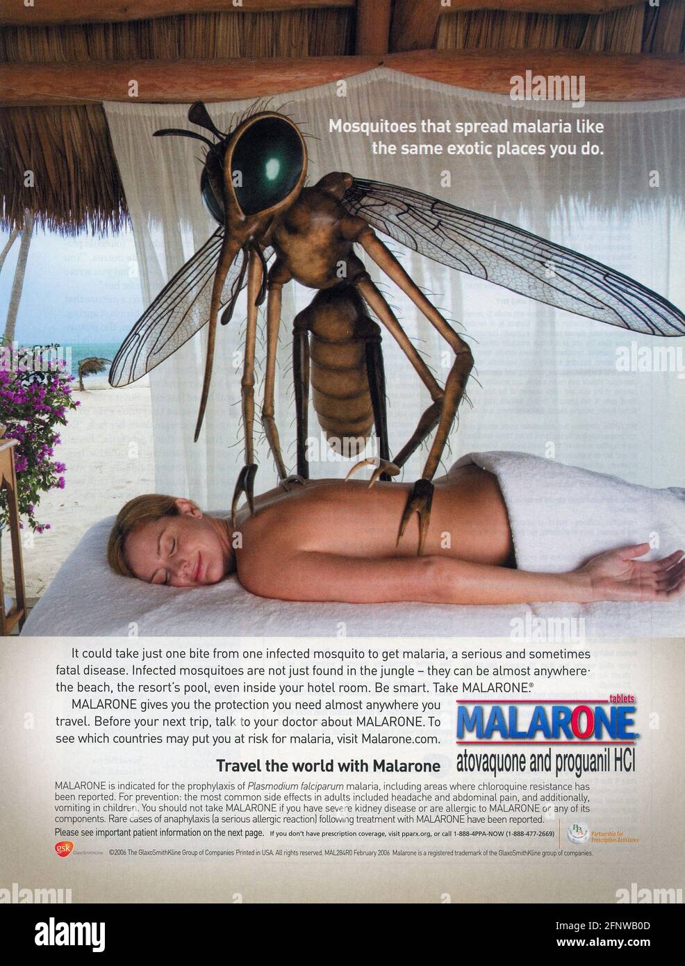 Full Page ad in the June 2006 Travel+Leisure magazine, USA Stock Photo