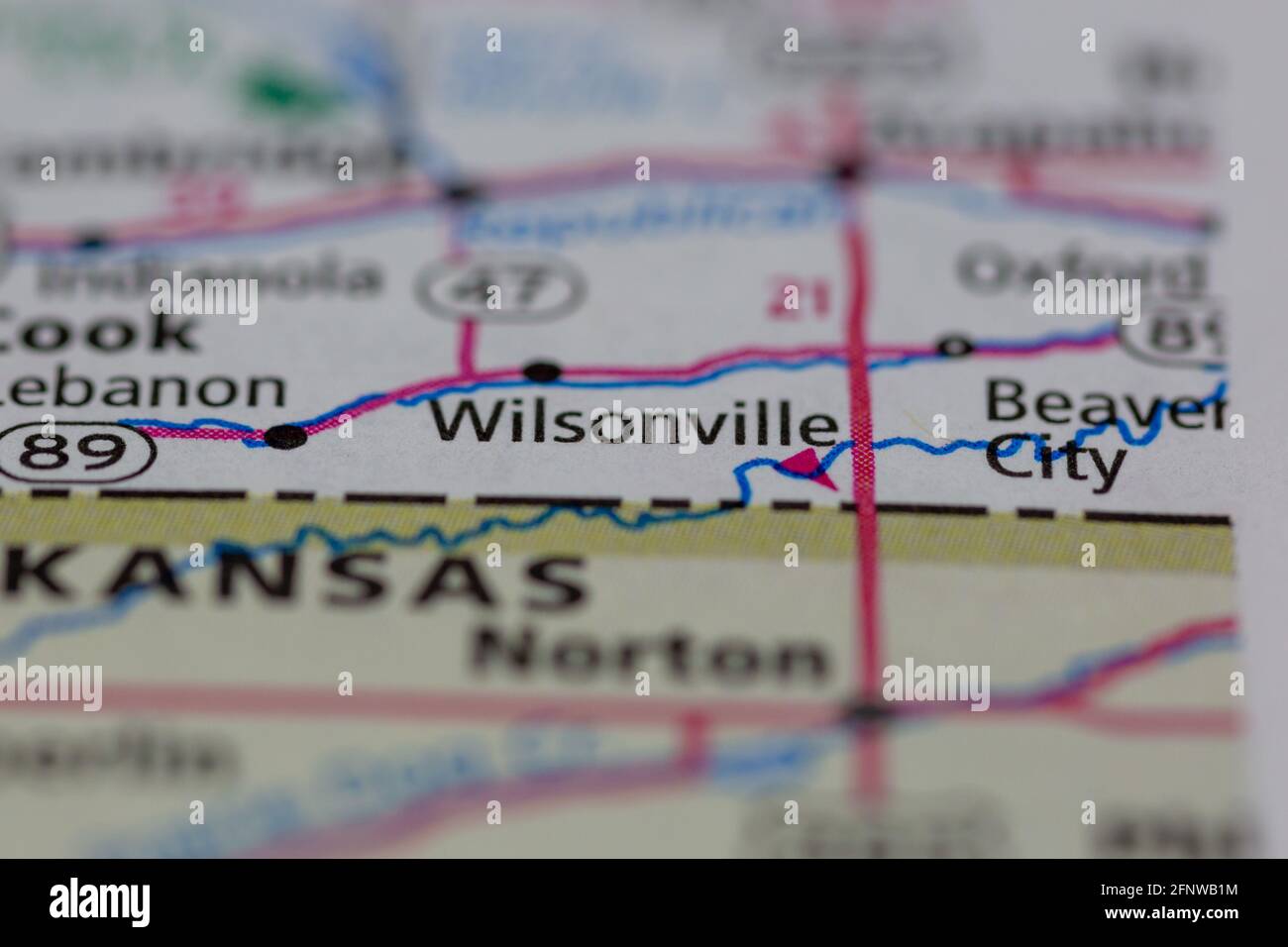 Map of wilsonville nebraska hires stock photography and images Alamy