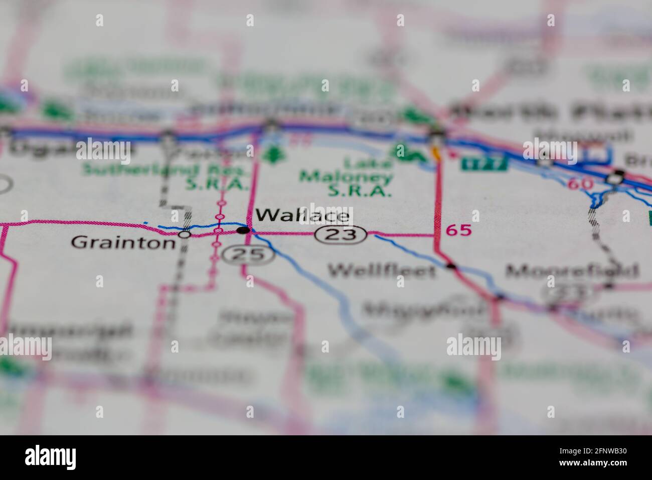 Wallace nebraska map hires stock photography and images Alamy