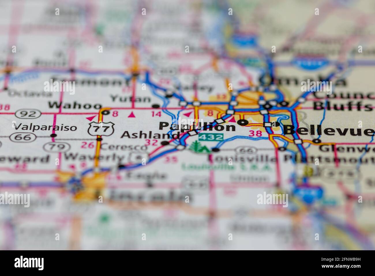 Papillon nebraska map hires stock photography and images Alamy
