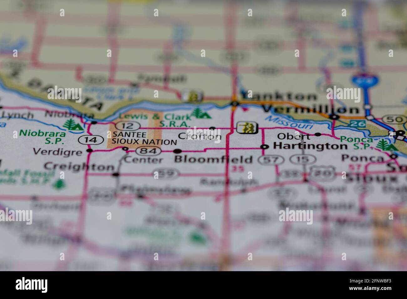 Map of crofton nebraska hires stock photography and images Alamy