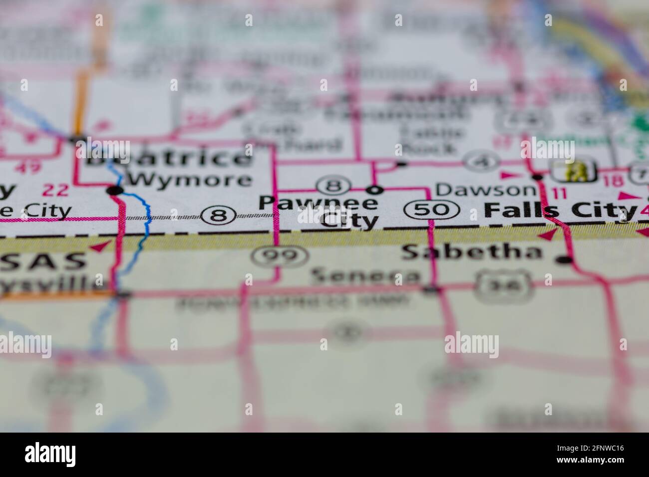Map of pawnee city nebraska hires stock photography and images Alamy