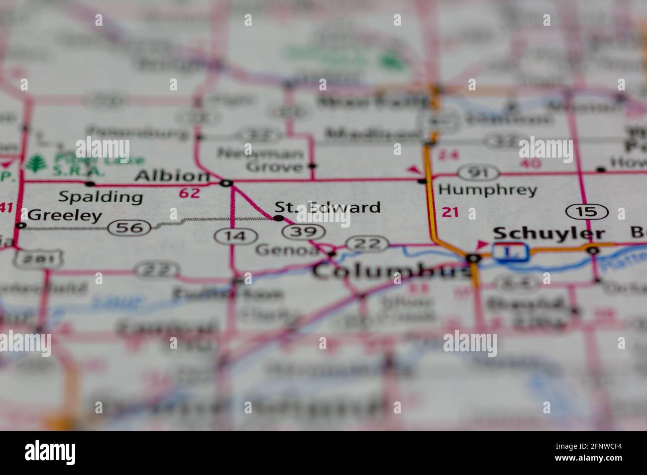 St edward nebraska map hires stock photography and images Alamy
