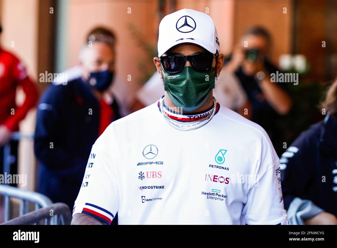 HAMILTON Lewis (gbr), Mercedes AMG F1 GP W12 E Performance, portrait during the 2021 Formula One World Championship, Grand Prix of Monaco from on May 20 to 23 in Monaco - Photo Florent Gooden / DPPI Stock Photo
