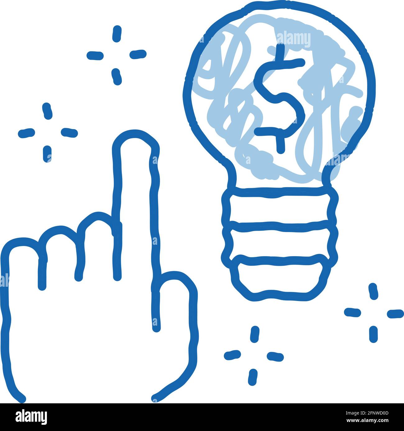 quick wit decision doodle icon hand drawn illustration Stock Vector ...