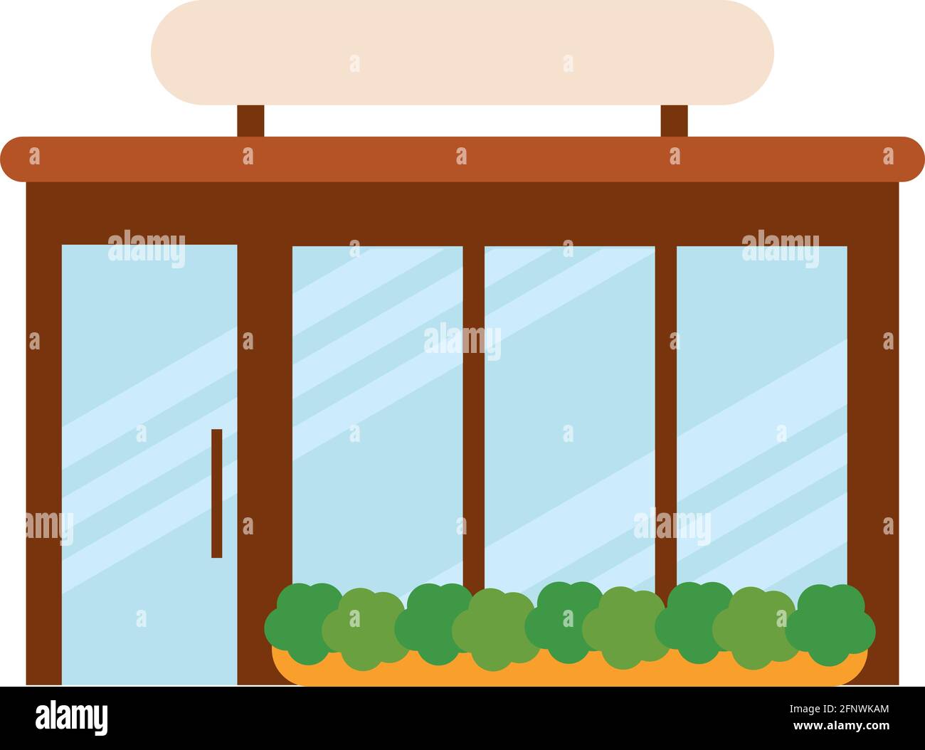 Isolated shop building icon Store structure Vector Stock Vector Image ...