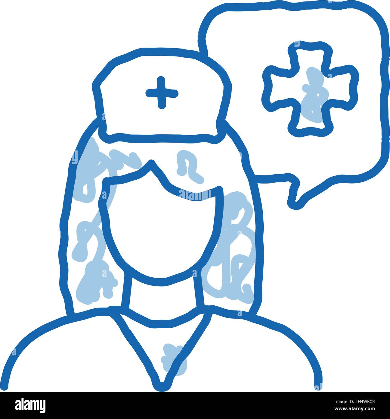 Hand drawn nurse hat hi-res stock photography and images - Alamy