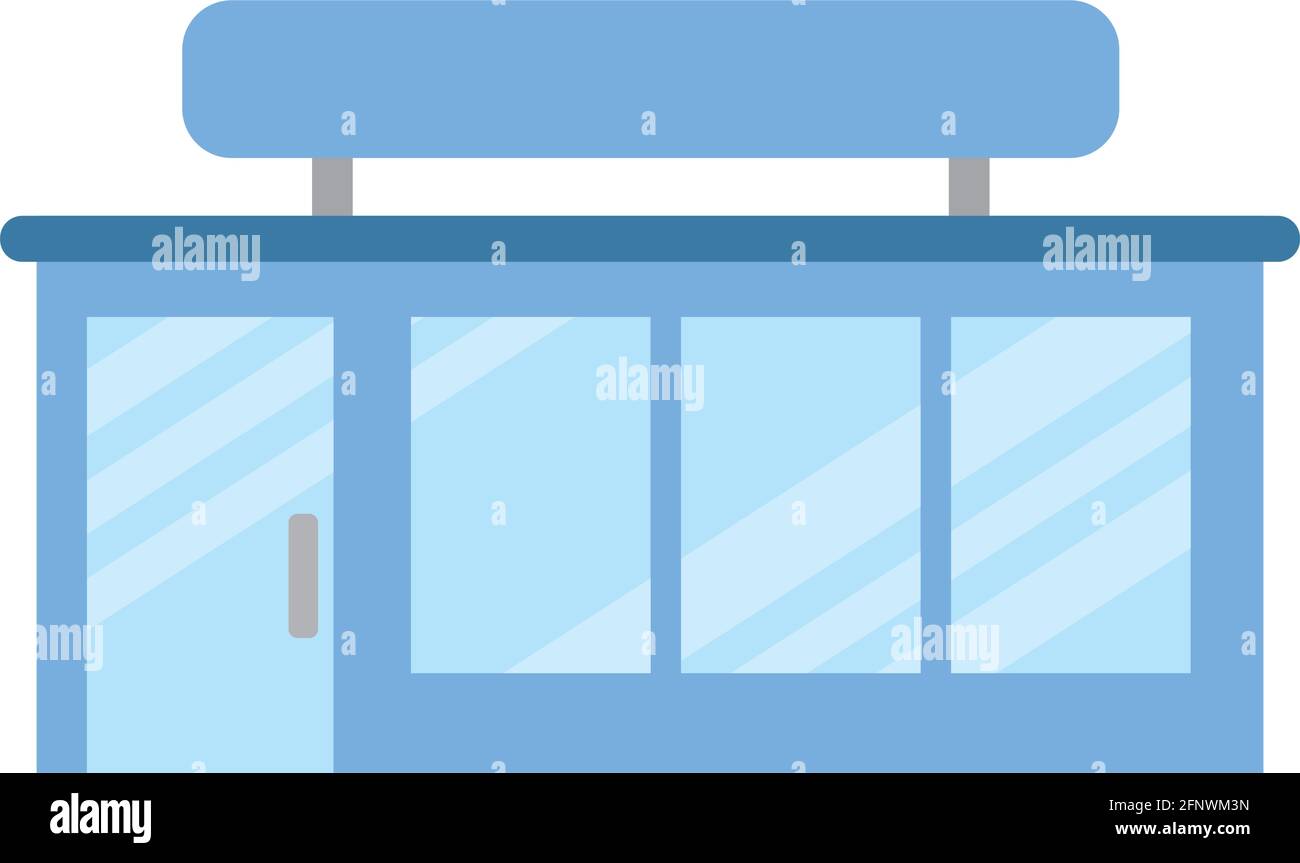 Isolated shop building icon Store structure Vector Stock Vector Image ...