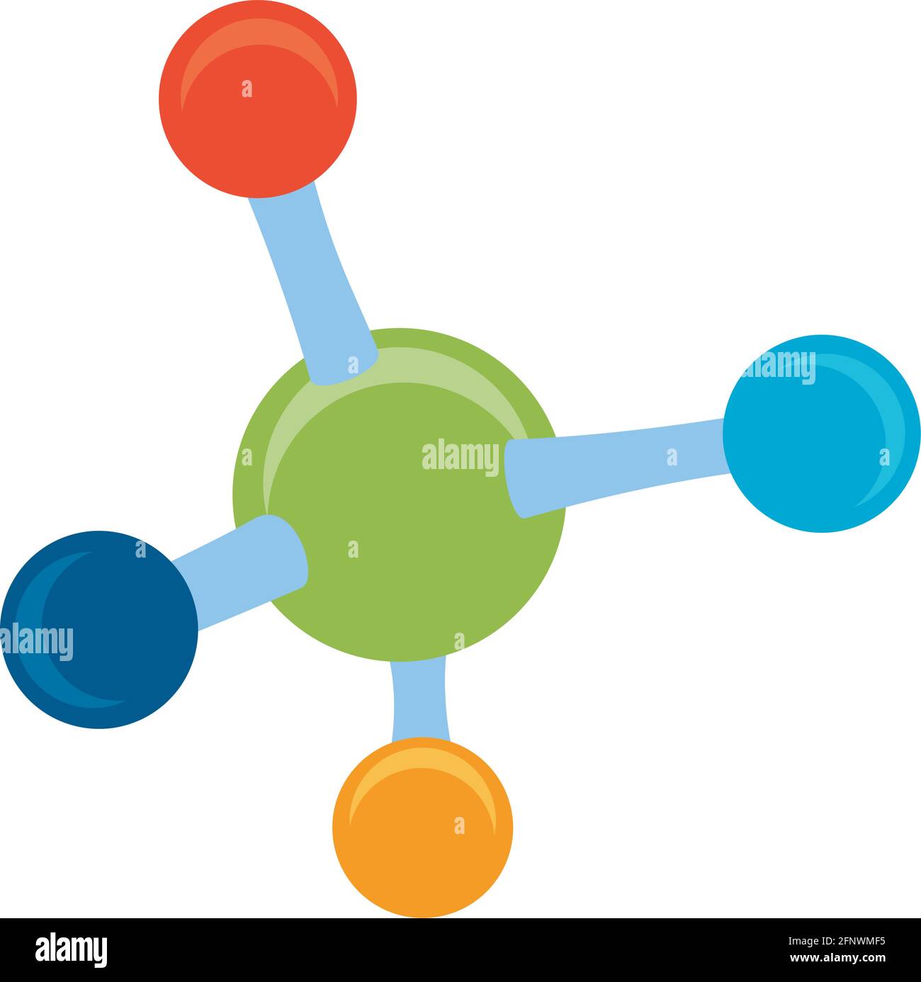 molecule structure laboratory isolated icon Stock Vector Image & Art ...