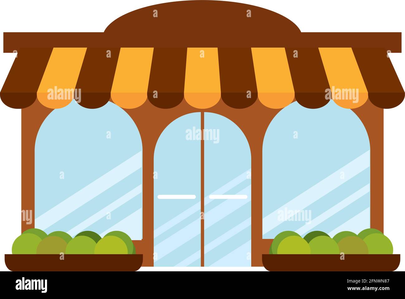 Isolated shop building icon Store structure Vector Stock Vector Image ...