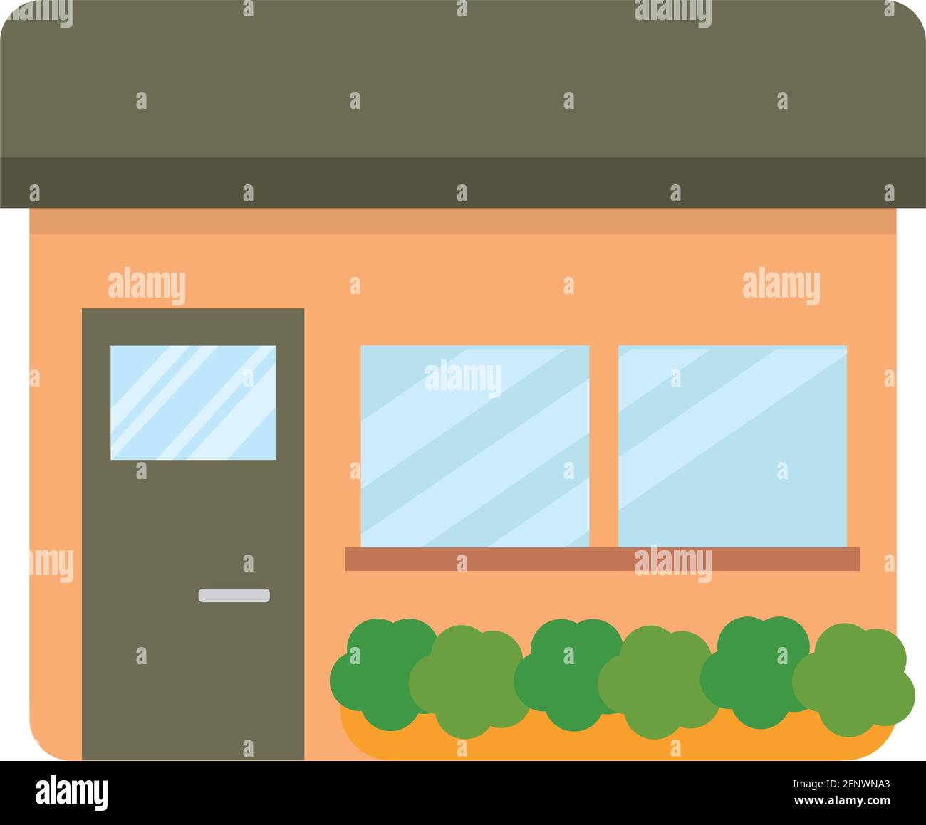 Isolated shop building icon Store structure Vector Stock Vector Image ...