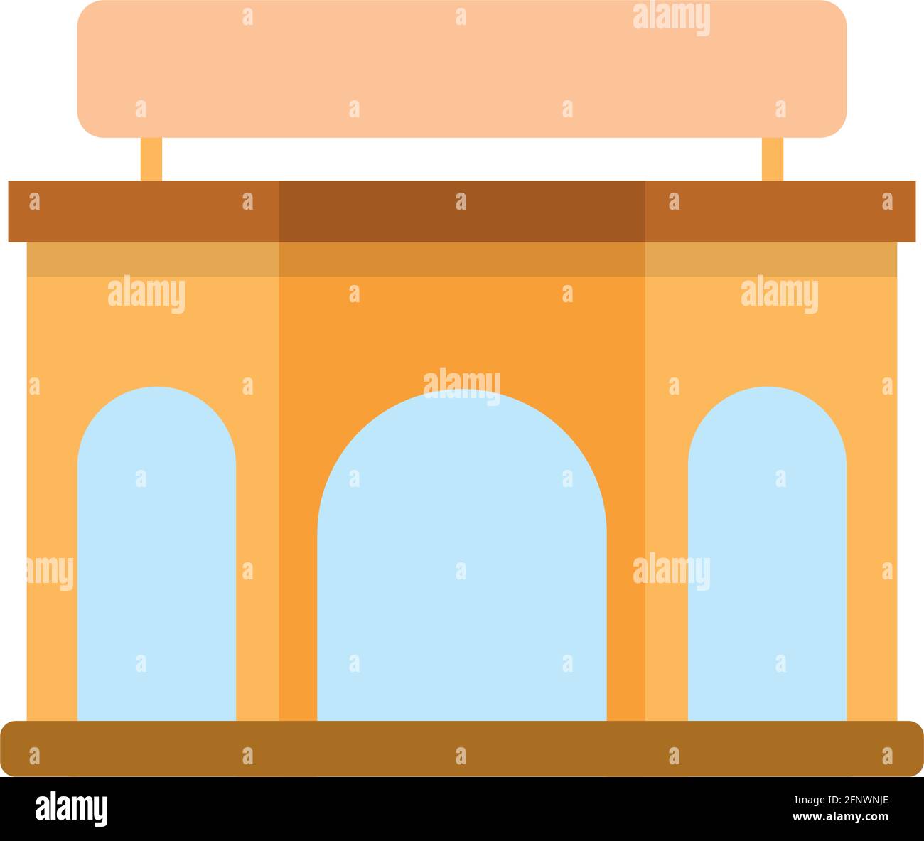 Isolated shop building icon Store structure Vector Stock Vector Image ...