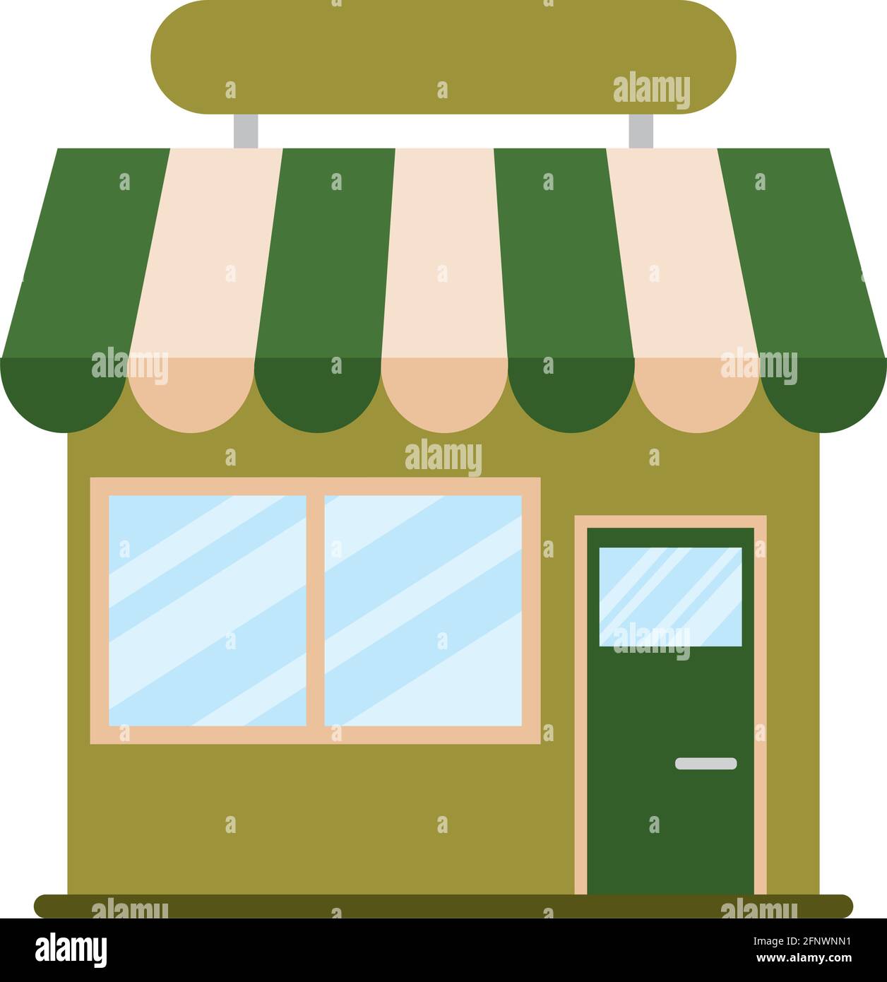 Isolated shop building icon Store structure Vector Stock Vector Image ...