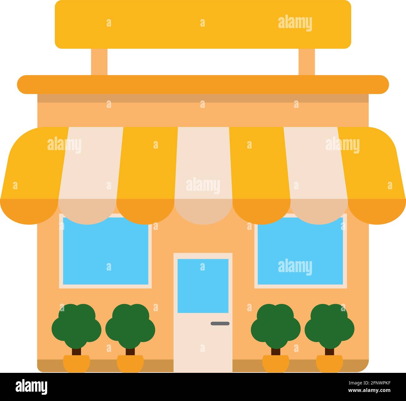 Isolated shop building icon Store structure Vector Stock Vector Image ...