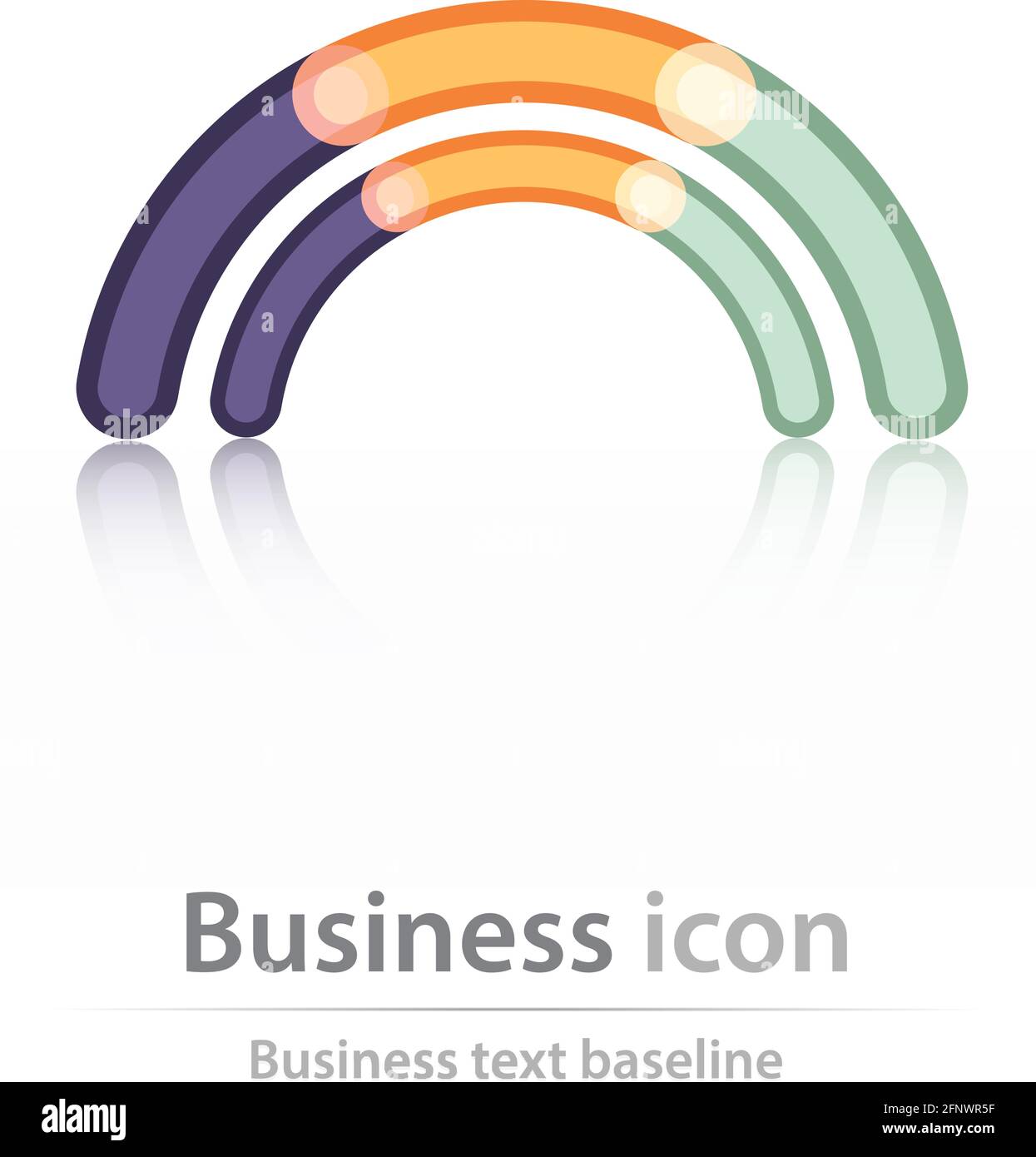 Originally created business icon for creative design tasks Stock Vector