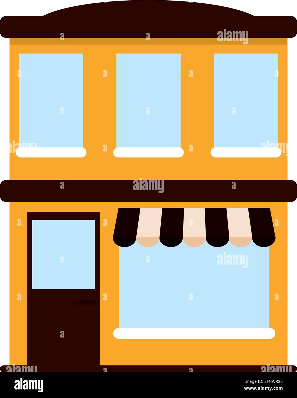 Isolated shop building icon Store structure Vector Stock Vector Image ...