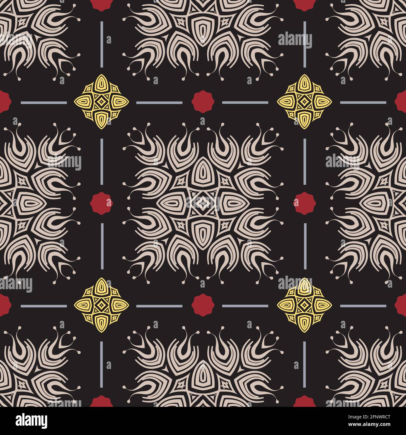 Ornament pattern vector tile for multipurpose use in design Stock Vector