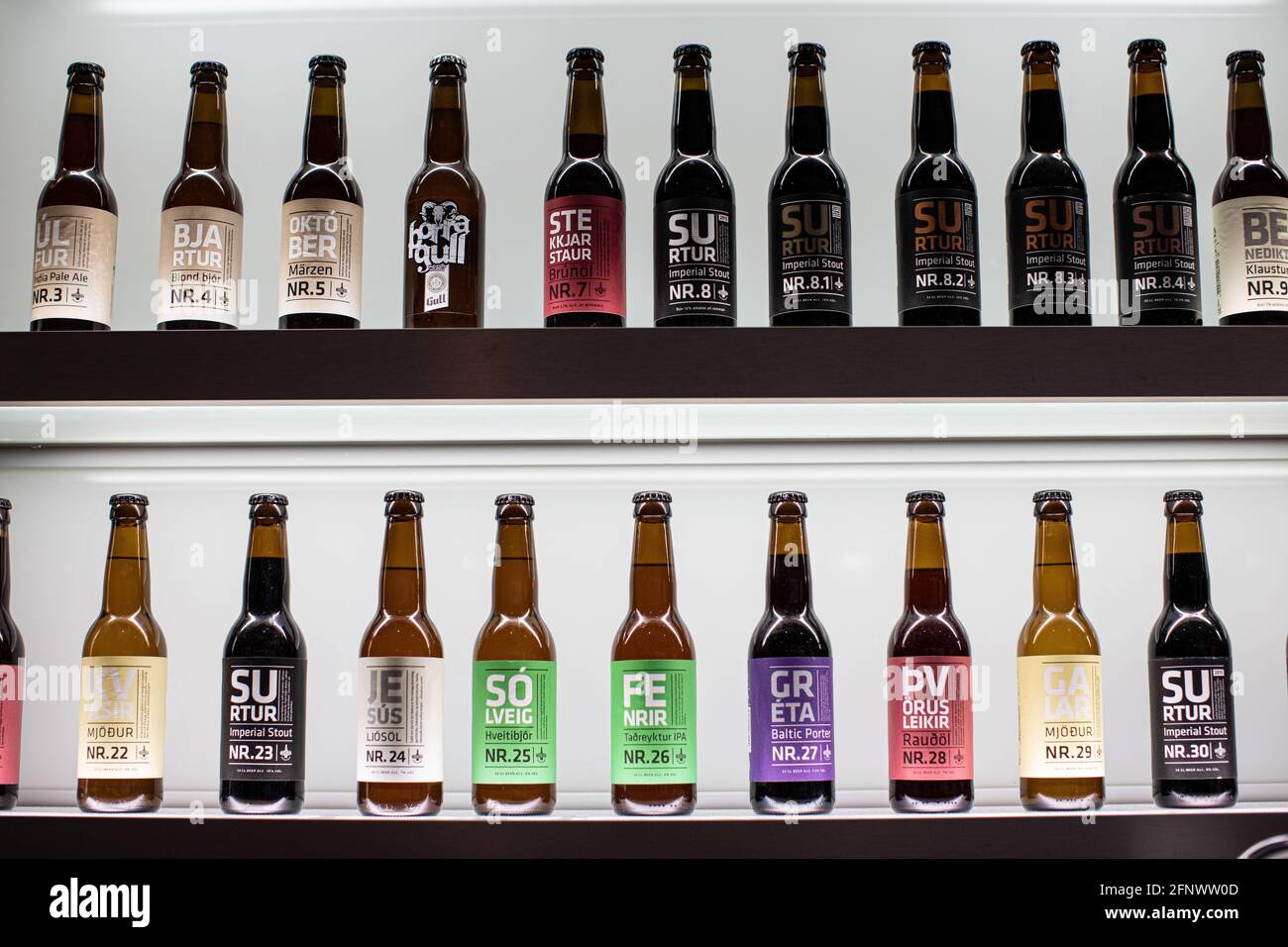 Craft Beer, Reykjavik, Iceland Stock Photo Alamy