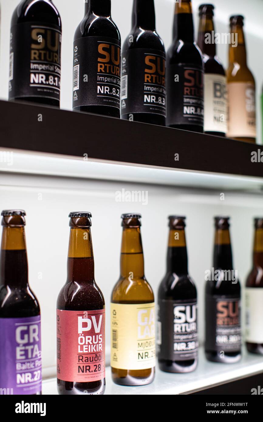 Craft Beer, Reykjavik, Iceland Stock Photo Alamy