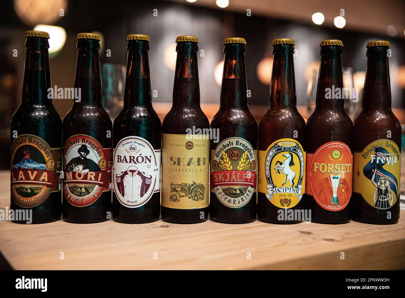 Craft Beer, Reykjavik, Iceland Stock Photo Alamy